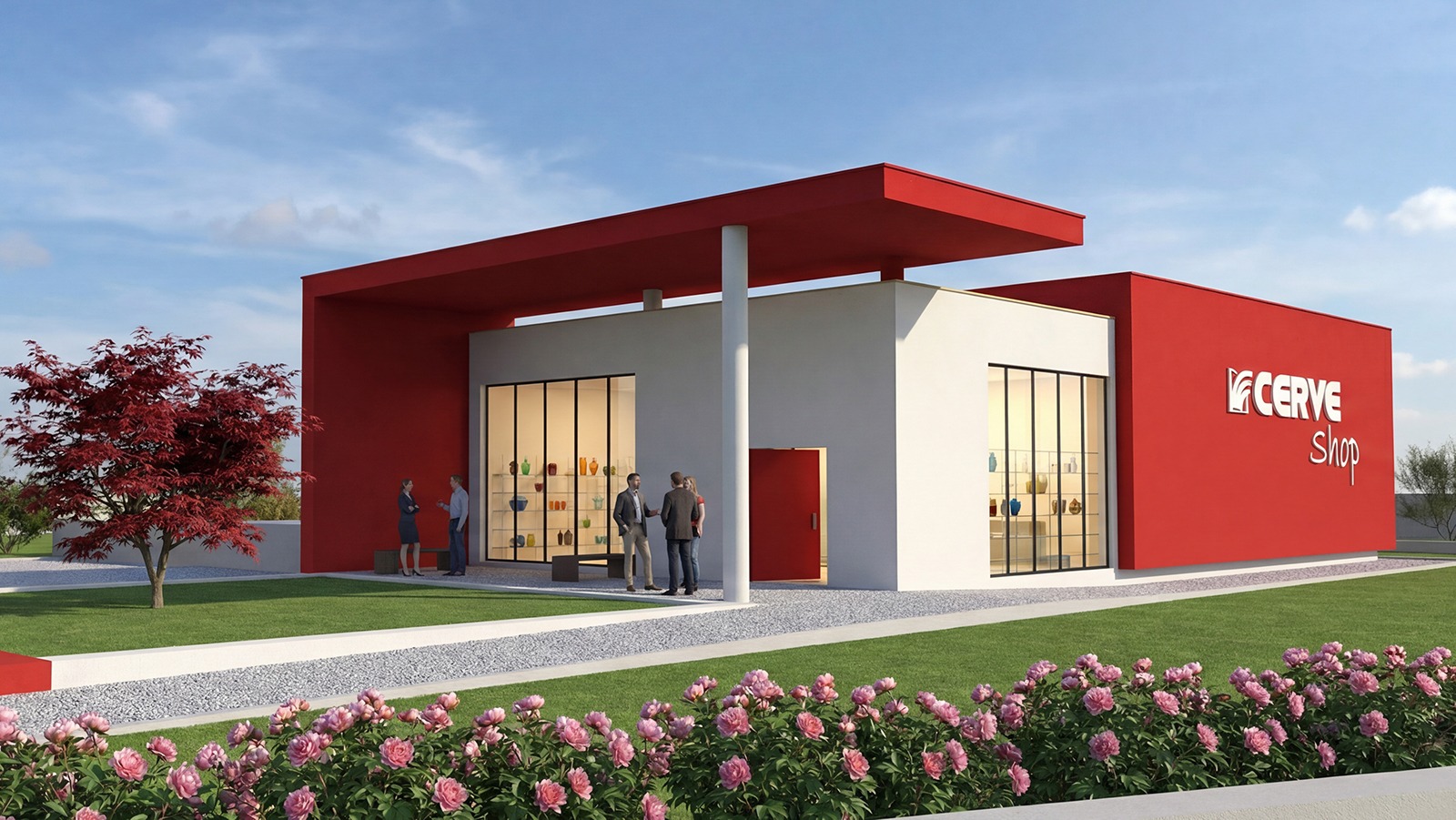 Rendering di progetto del Padiglione C